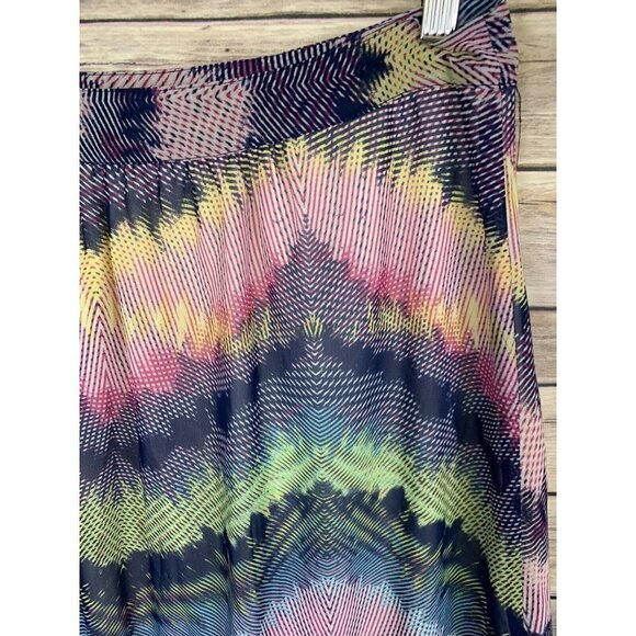 Olive And Oak Womens Large Maxi Skirt Sheer Side - Picture 9 of 11